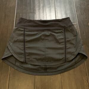 Lululemon Hotty Hot Lined Skirt Black Women's Size 6